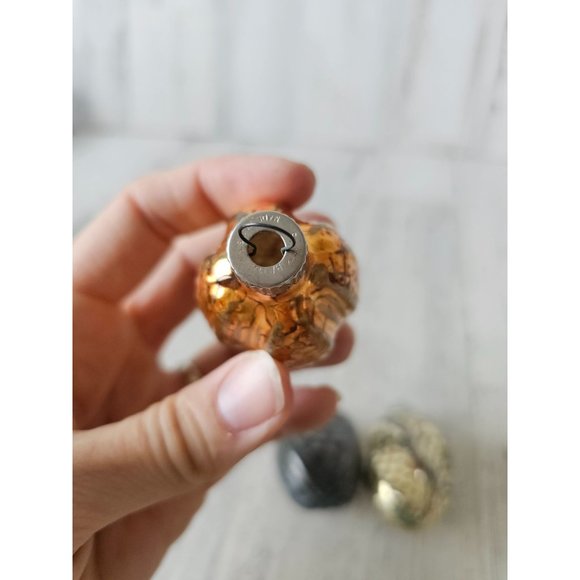 Vintage radko shiny Brite spiral acorn glass ornament set Xmas tree - Picture 4 of 12